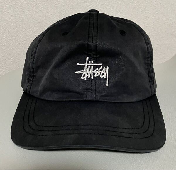 Stussy ステューシー キャップ ブラック フェード ロゴ刺繍