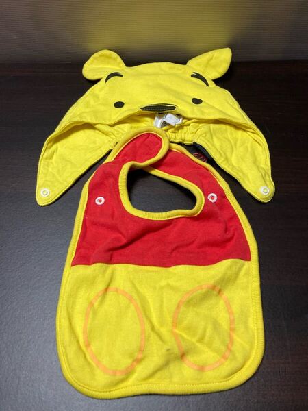 BABYDOLL くまのプーさん ベビー帽子&スタイ【中古品】