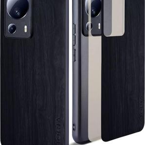 Xiaomi 13 Lite ケース ウッドパターン スタイリッシュで丈夫な携帯電話ケース あふれる 木目柄 保護 Xiaomi 13 Lite 5G (gray)