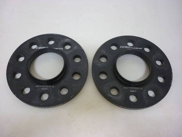 ECS Tuning ホイールスペーサー 10mm (ペア) ECS PCD 112mm 5H アウディ VW ベンツ ポルシェ BMW 鍛造 軽量