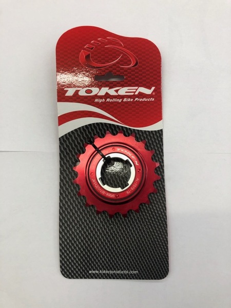 TOKEN シングルフリー スプロケット アルミ 20T レッド 希少デッドストック品