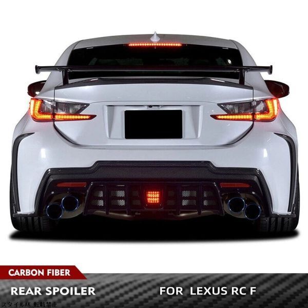 レクサスRCF用カーボンリヤスポイラー中古品 レクサスRCF用カーボンリヤスポイラー中古品 レクサスRC