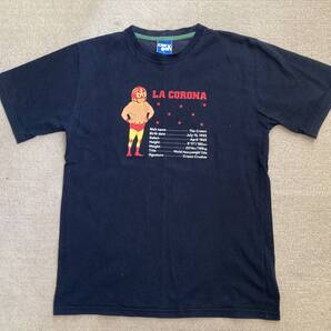 古着 プロレス Tシャツ マスク レスラー LA CORONA The Crown 半袖Tシャツ Mサイズ 格闘技 ヴィンテージ