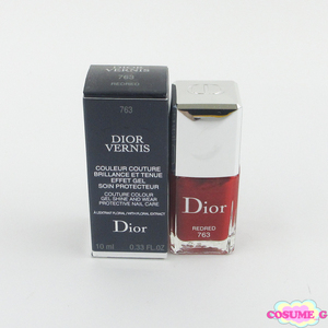 Dior Vernis #763 Красный красный 10 мл, большое количество осталось C541