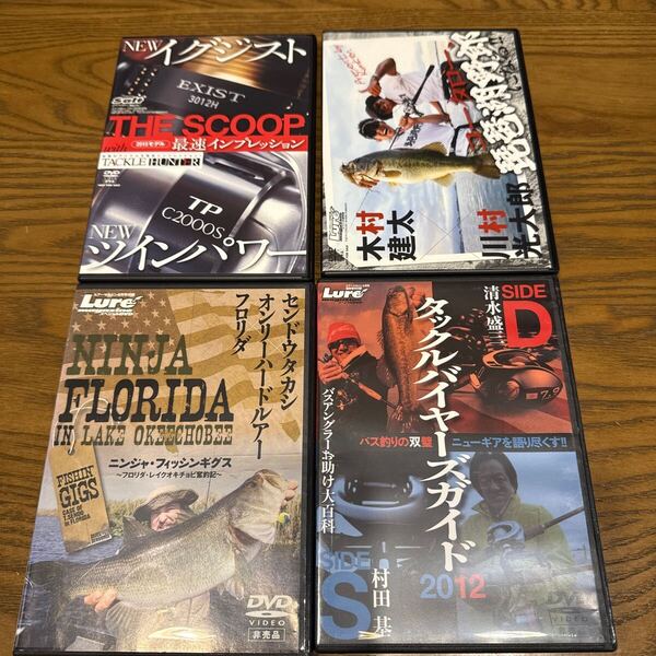 釣り DVD 4枚セット 付録DVD バス釣り ルアー