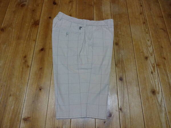◆ ASHWORTH GOLF ショートパンツ / 使用品ですが美品 / ■サイズ:W=79cm(説明文参照) ■カラー:ベージュ/チェック柄 □送料無料