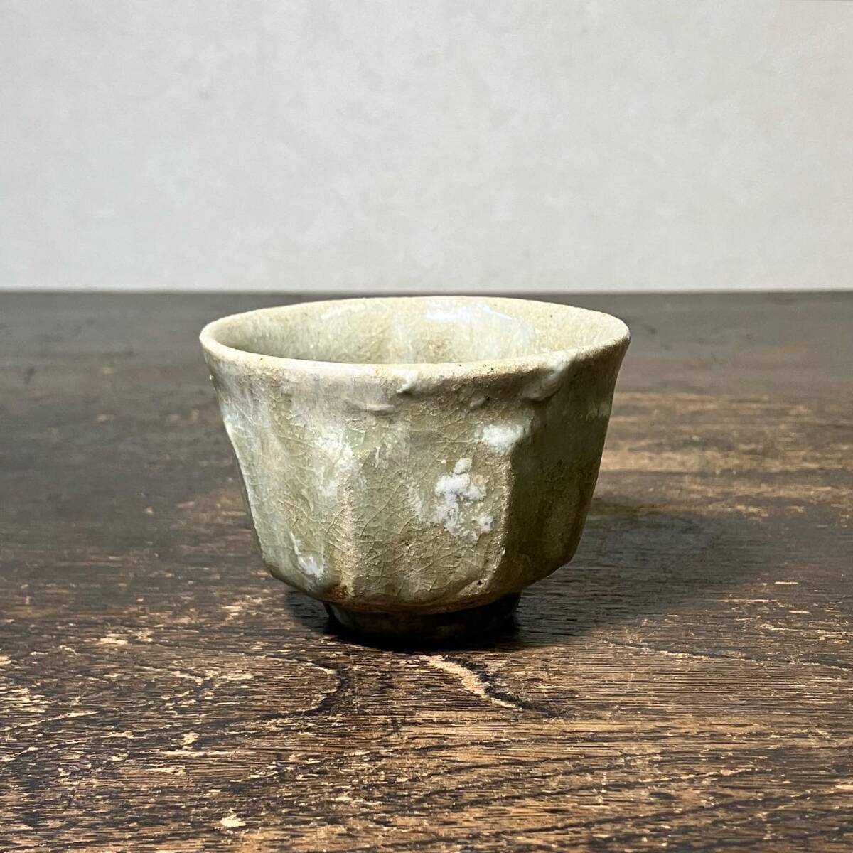 3187 益子 作家物 作者不明 個展作 灰釉刷毛目急須 ポット 未使用