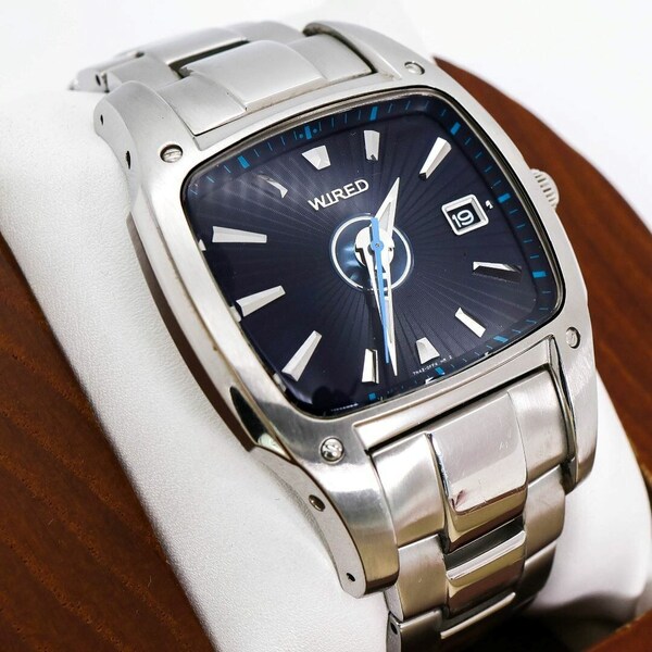 稼働 SEIKO WIRED 腕時計 デイト ヴィンテージ メンズ 1104