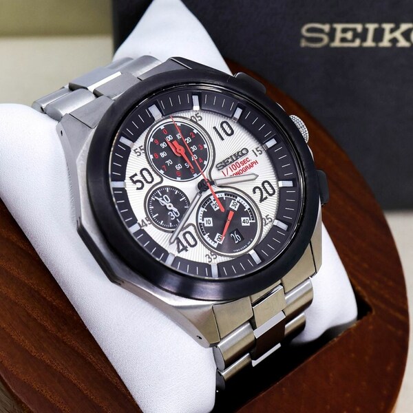 稼働 SEIKO 腕時計 イグニッション 1/100秒 クロノグラフ 602