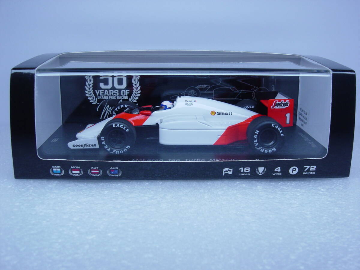 ミニチャンプス F1 1/43 マクラーレン MP4/2B プロスト シール付き 1986年チャンピオン A.プロスト | F1ミニカーあれこれ