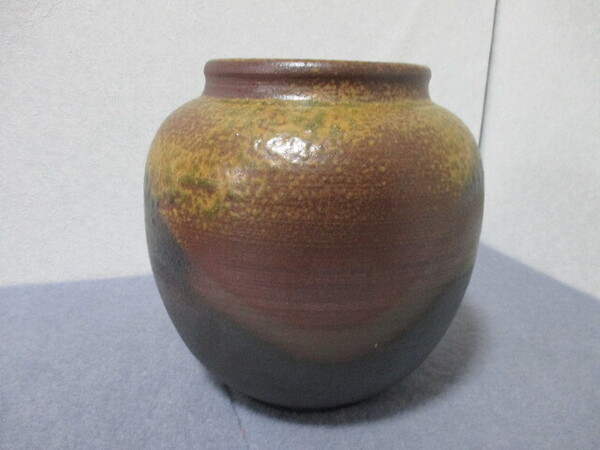 越前焼 秀 作 花瓶