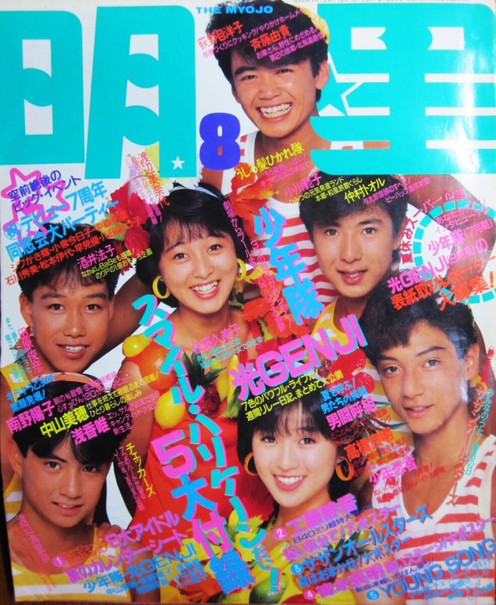 平凡 1987年7月号 仲村トオル 南野陽子 小泉今日子 荻野目洋子