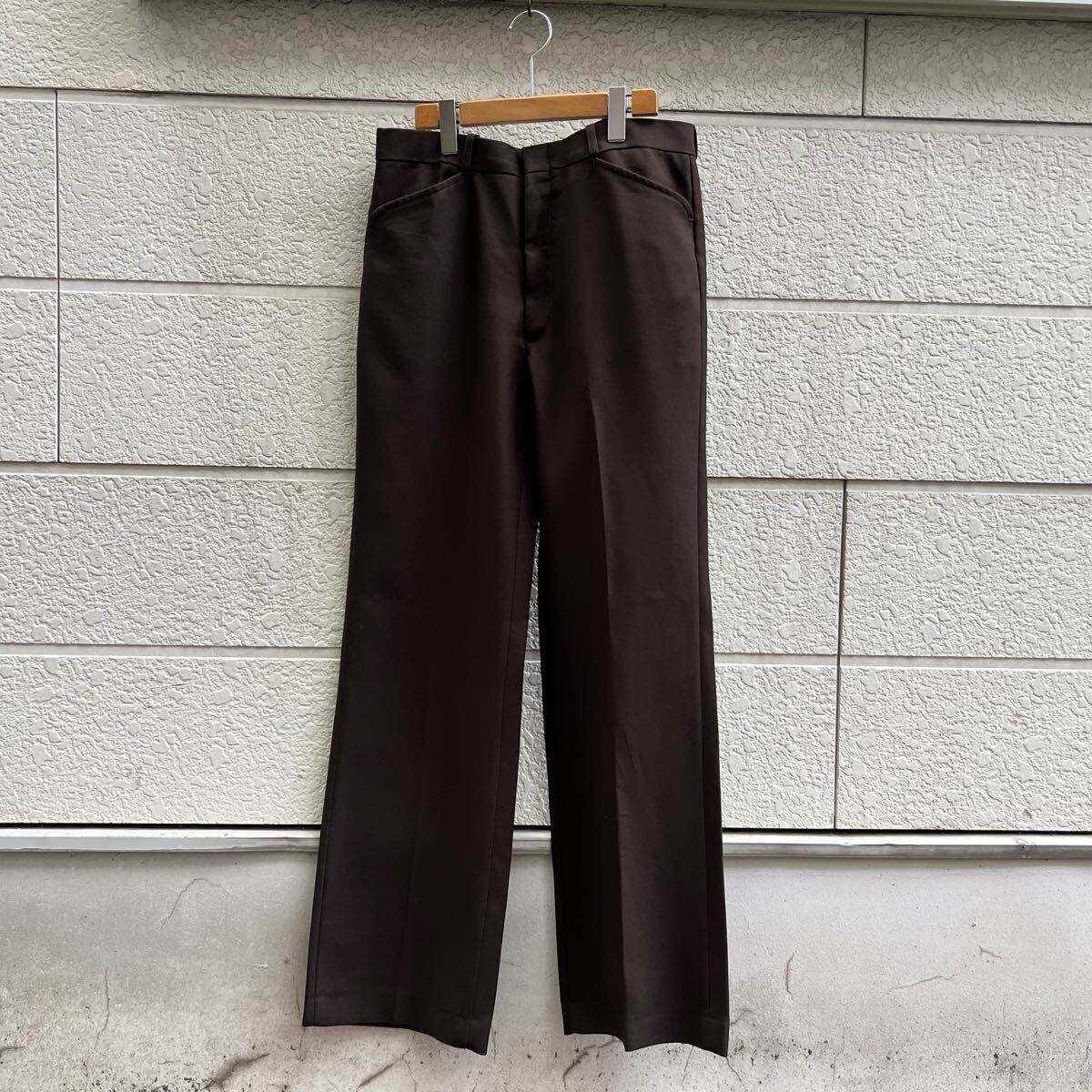 希少◎USA製FARAHヴィンテージ70sフレアスラックスパンツ古着
