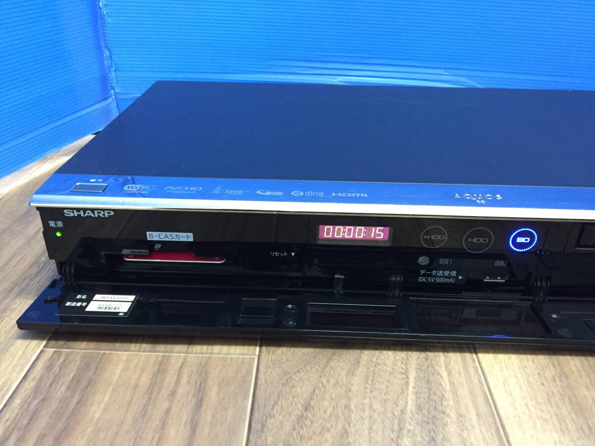 シャープ ブルーレイレコーダー BD-W1600 中古品6379