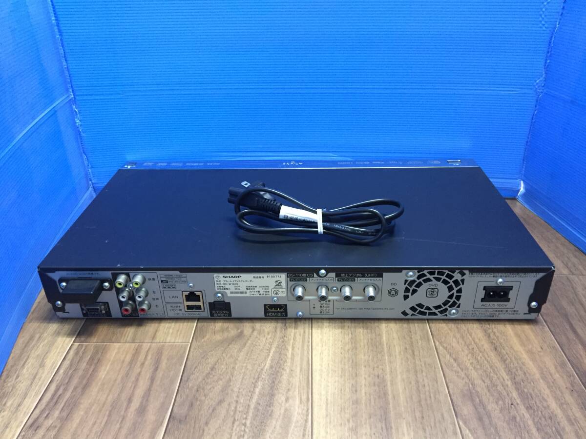 概ね美品 SHARP BD-W1600 ブルーレイレコーダー TB フルセット 概ね美品 SHARP BD-W1600 ブルーレイレコーダー TB フルセット