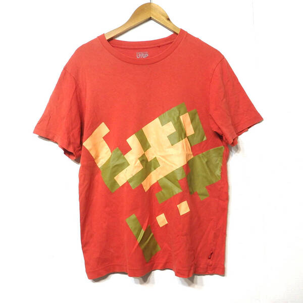 【送料無料】ユニクロ UTGP マリオドット絵Tシャツ/プリントヒビあり Lサイズ