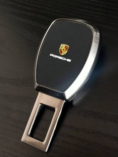 送料無料 ポルシェ PORSCHE シートベルト 延長 バックルエンブレム 911 930 991 992 718 マカン カイエン ケイマン