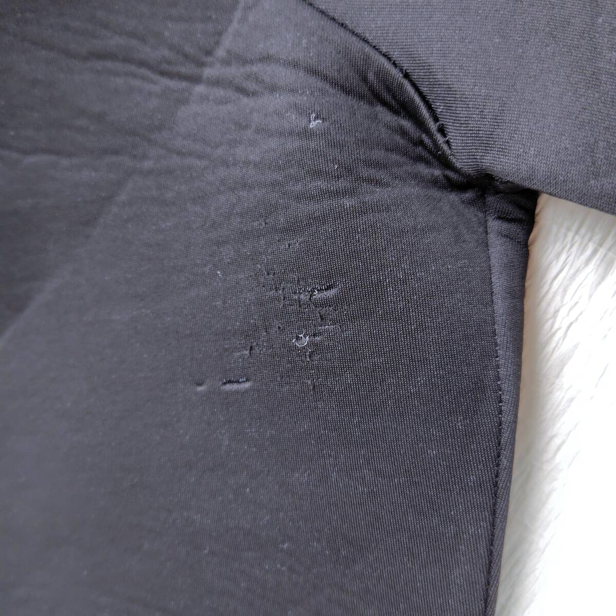 CAMBIO　カンビオ ダンボールニット ジップアップパーカー S モード系シンプルデザイン　黒　250126-04_サムネイル画像8