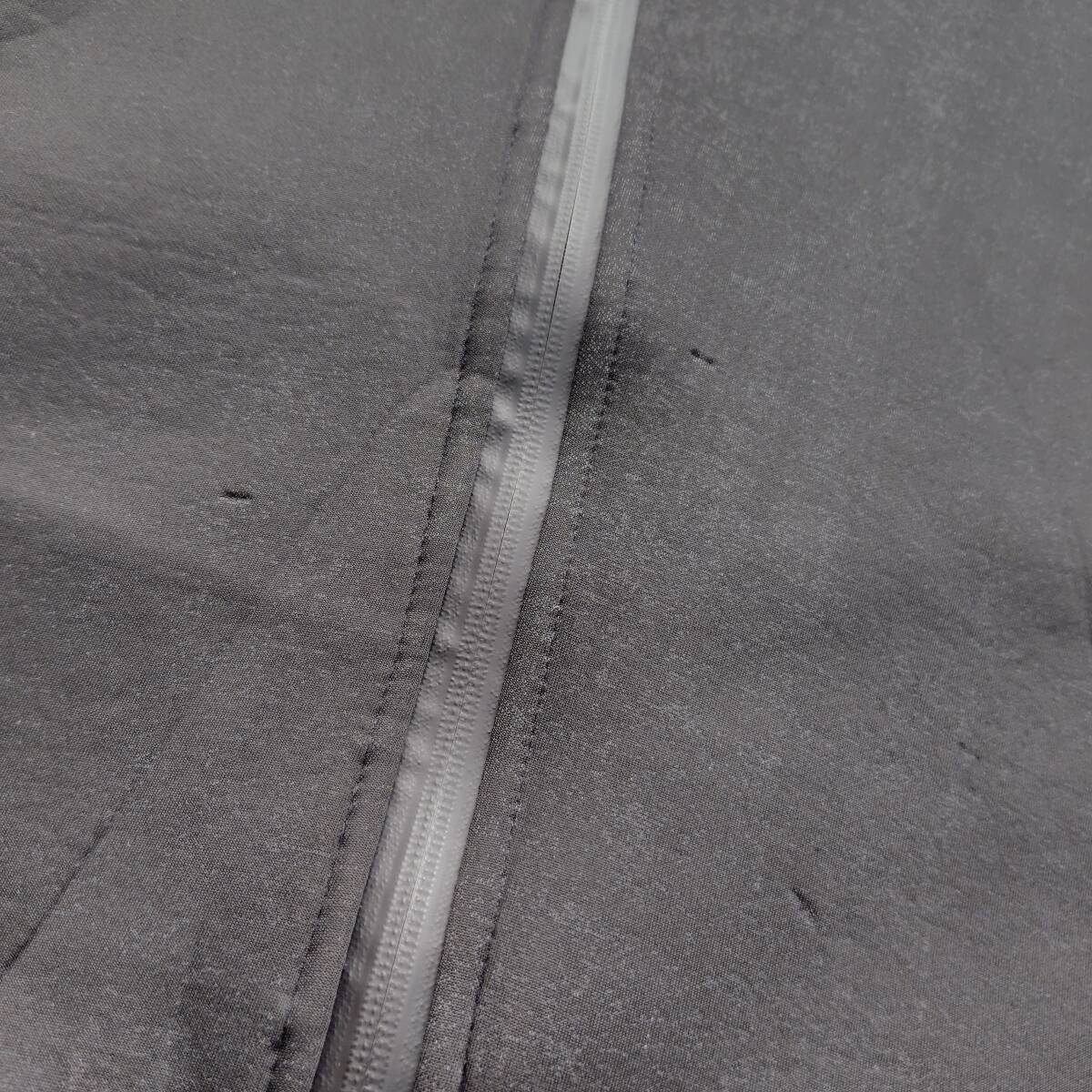 CAMBIO　カンビオ ダンボールニット ジップアップパーカー S モード系シンプルデザイン　黒　250126-04_サムネイル画像10