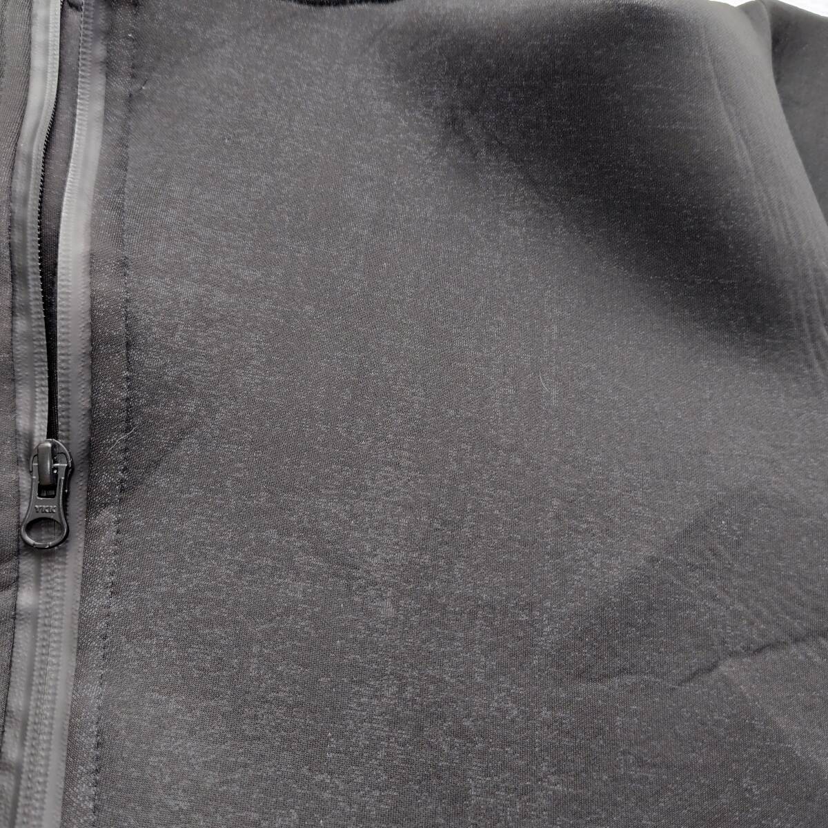 CAMBIO　カンビオ ダンボールニット ジップアップパーカー S モード系シンプルデザイン　黒　250126-04_サムネイル画像7