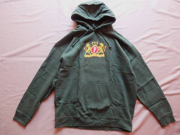 新品◆PIZZA CREST P/O HOODED フーディー/パーカー◆XL/GREEN◆サーフィン/スケートボード/スノーボード/BMX