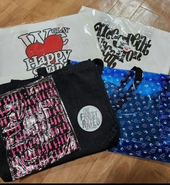GLAYツアートートbagショッピングbagズラービニールbagペンケースセット グッズセット
