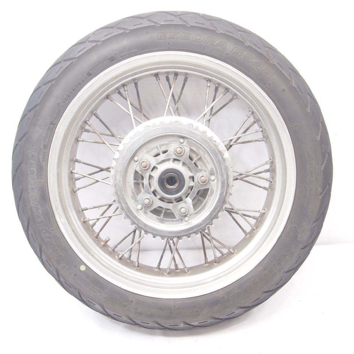 CB400F/CB350F/HAWK メッキノーマルリム前後セット(1.60+1.85