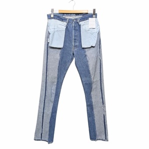 ① 未使用品 DISCOVERED ディスカバード inside out pants インサイドアウトパンツ デニム リーバイス DC-AW19-RE-08 サイズ FREE