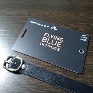 【幻の超レア品】非売品 新品未使用 エールフランス航空 最高クラス アルティメット会員専用ネームタグ 専用ベルト付き