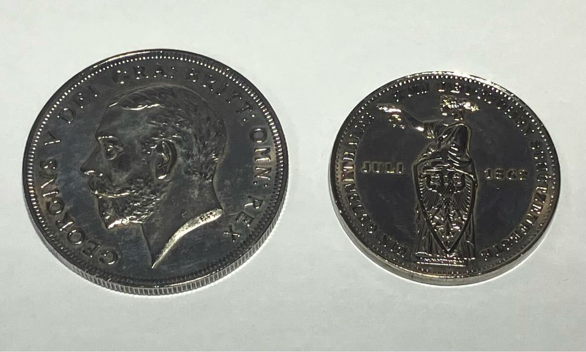 1928年 イギリス ジョージ5世 ペニー銅貨 ロイヤルミント 美