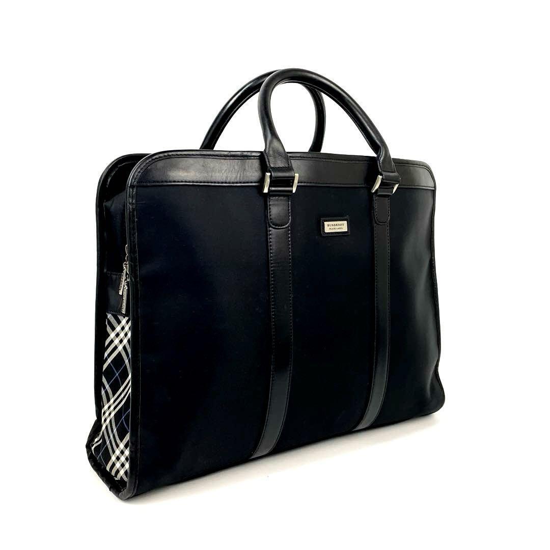 Yahoo!オークション -「burberry black label ブリーフケース