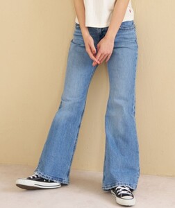 26 新品 LEVI'S PREMIUM MIDDY FLARE リーバイス フレアデニム フレアパンツ フレアー デニム ブーツカット ジーンズ インディゴブルー