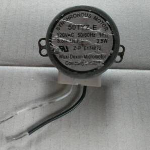 ★送料無料★動作確認済み★シンクロナスモーター AC120V 3.5W 約3.5/4.1r /min 50TYZ‐E