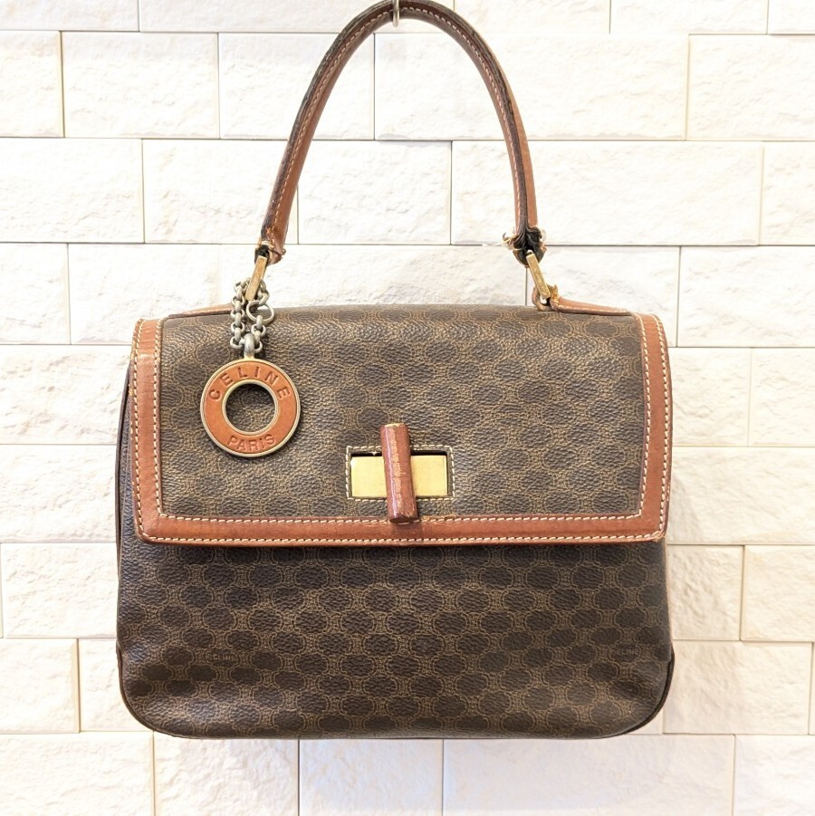 CELINE セリーヌ ハンドバック ボリード型 マカダム マカダム柄