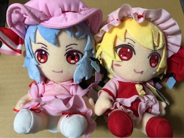 【タグ付き 超レア】 東方 東方project オリジナルぬいぐるみ レミリア フランドール 2点 タイトー プレミア品 上海アリス幻樂団 紅魔郷
