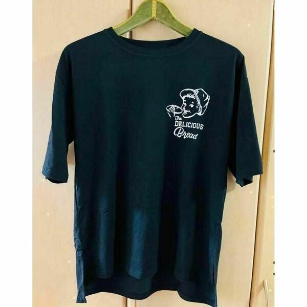 【2XL】大人気ボーイプリント ブラック オーバーサイズビックTシャツ男女兼用
