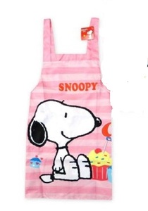  new goods * shoulder from .. not H type child apron size 120 Snoopy ... immediately ... becoming difficult pink 