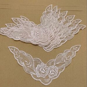 レースモチーフ 8枚セット ハンドメイド材料 未使用品