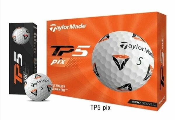 テーラーメイド ゴルフボール New TP5 Pix 1ダース
