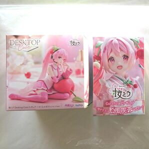桜ミク Desktop Cute フィギュア さくらんぼクッションver.、Corefulフィギュア描き下ろし和風喫茶ver.