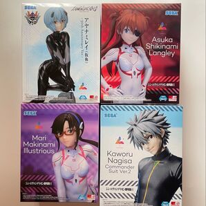 シンエヴァンゲリオン劇場版 未開封4種セット Luminasta 綾波レイ、アスカラングレー、マリイラストリアス、渚カヲル