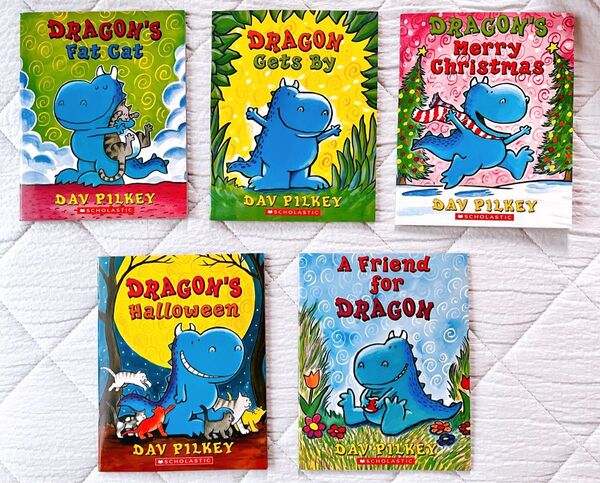 Dragon Tales絵本セットDav Pilkey 5冊 英語洋書音声付き