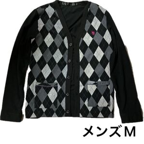 アーガイル柄カーディガン Mサイズ