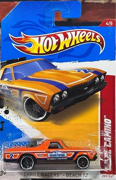 ☆ホットウィール 2012 スリルレーサー '68 エルカミーノ オレンジ☆