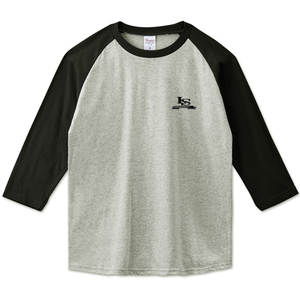 ☆ Стандартные популярные продукты! LS (Loveless) 1988 Ls.logo Baseball Room.color: Grey x blk.size: xs ~ 3xl