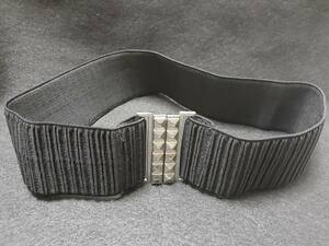 1347 lady's fashion belt secondhand goods width 6 centimeter postage 140 jpy together buy, profit.