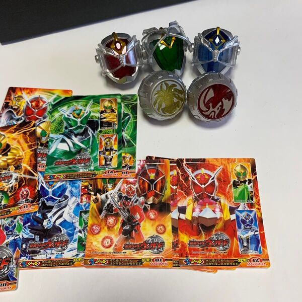 仮面ライダー 仮面ライダーウィザード ウィザードリング 5個 シール 11枚 まとめて