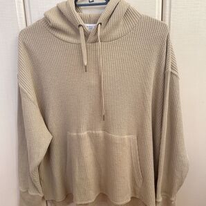 【新品】Ciaopanic Typy ワッフル生地 パーカー ベージュ トップス レディース フーディー フード 長袖