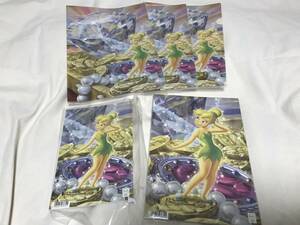  new goods unused Disney Peter Pan Tinkerbell clear file Note large small set 