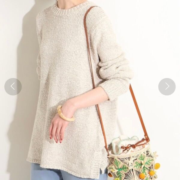【IENA LA BOUCLE】CORNFLAKES クルーネックプルオーバー